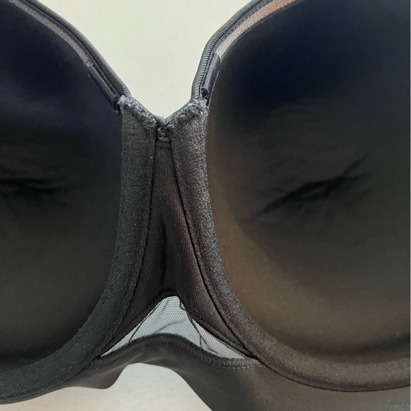 Cacique Comfort Bliss Bra Lightly Lined Multi-Way Strapless Black Sz 44DD - Picture 14 of 16